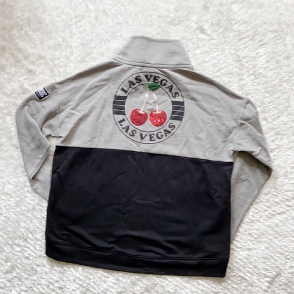 PINK Victorias Secret Las Vegas Cherry Quarter Zip - Picture 9 of 9